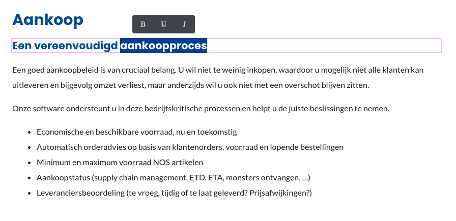 Gencom aanpassingen